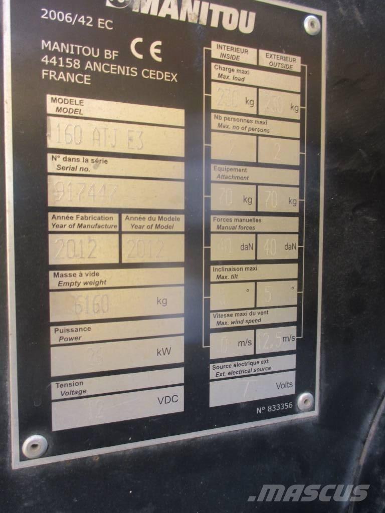Manitou 160 ATJ Strēles pacēlāji