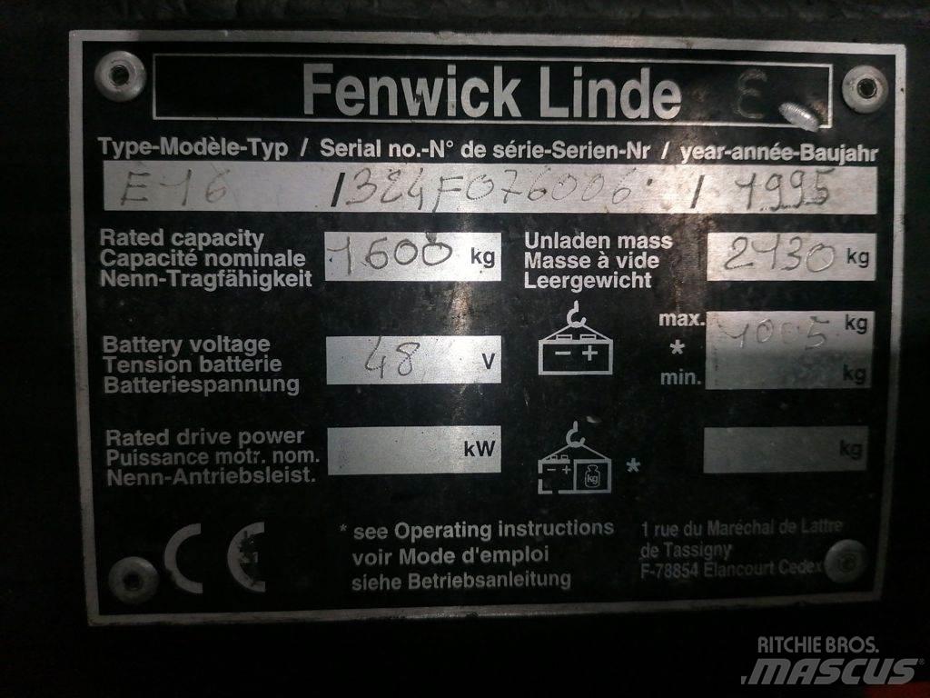 Linde E16 Elektriskie iekrāvēji
