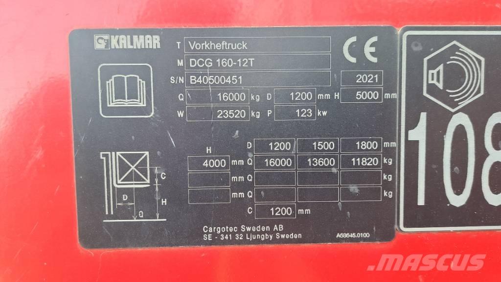 Kalmar DCG160-12T Būvniecība- Citi