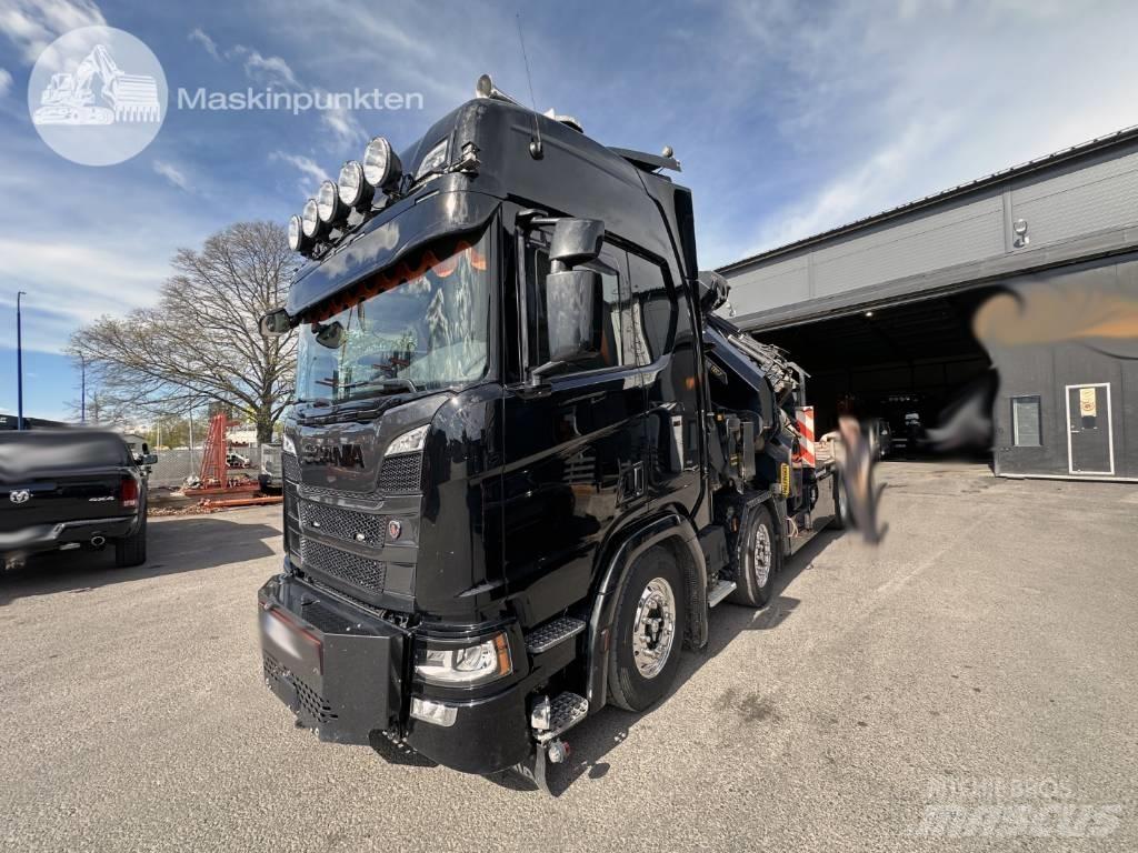 Scania R 500 Smagās mašīnas ar celtni