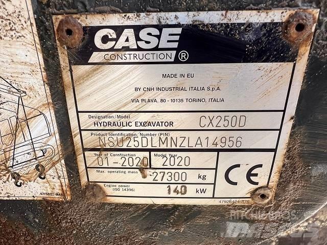 CASE CX 250 D Kāpurķēžu ekskavatori