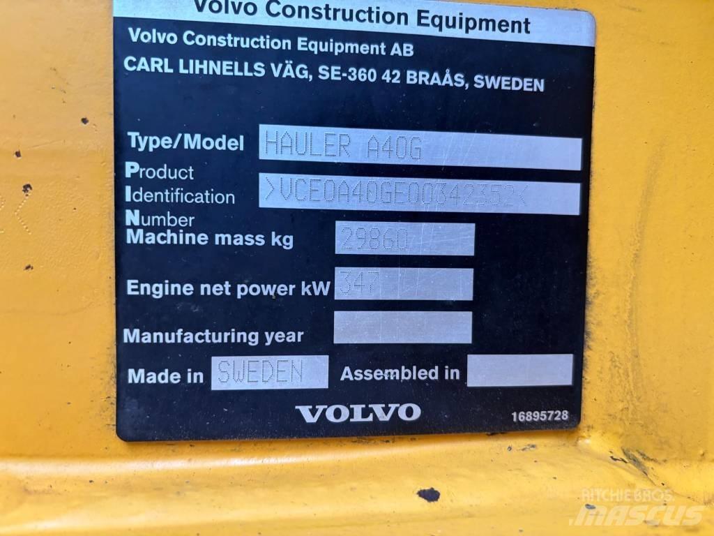 Volvo A 40 G Artikulētie pašizgāzēji