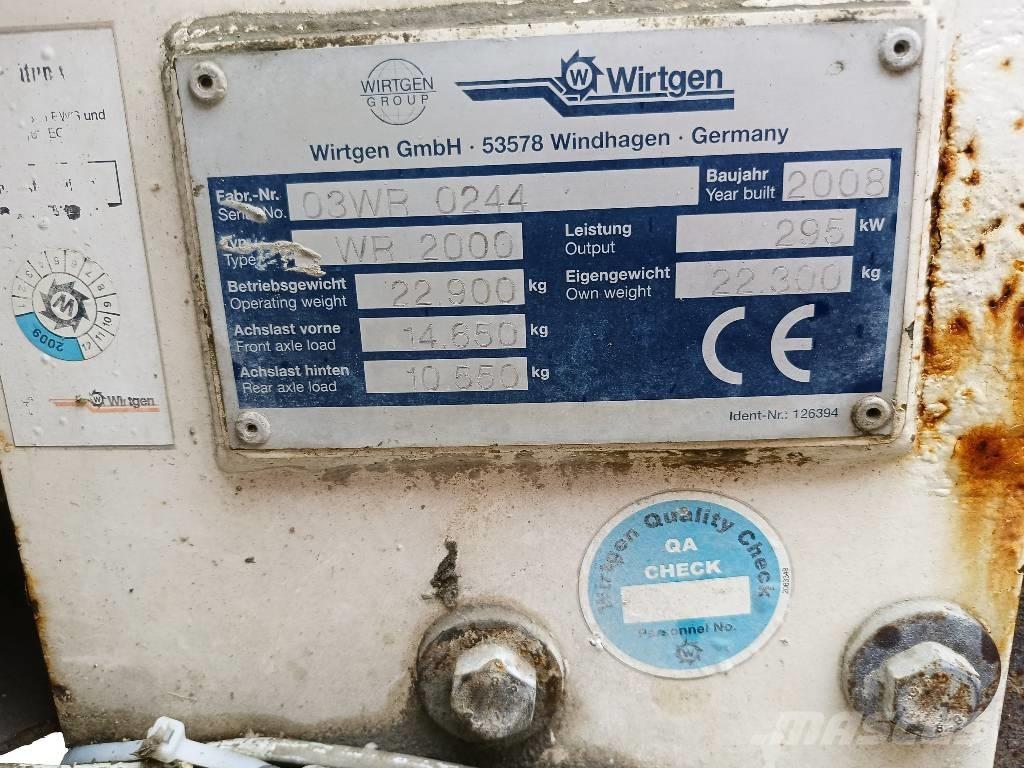 Wirtgen WR 2000 Asfalta savācējs