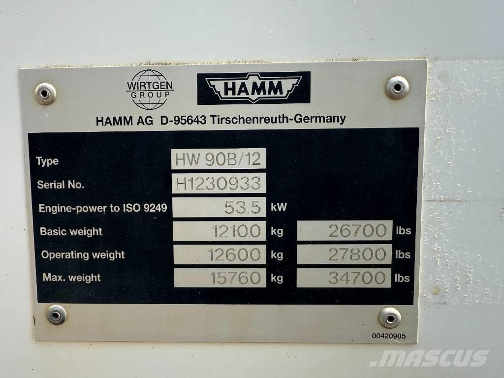 Hamm HW 90-12 Divvalču grunts veltņi
