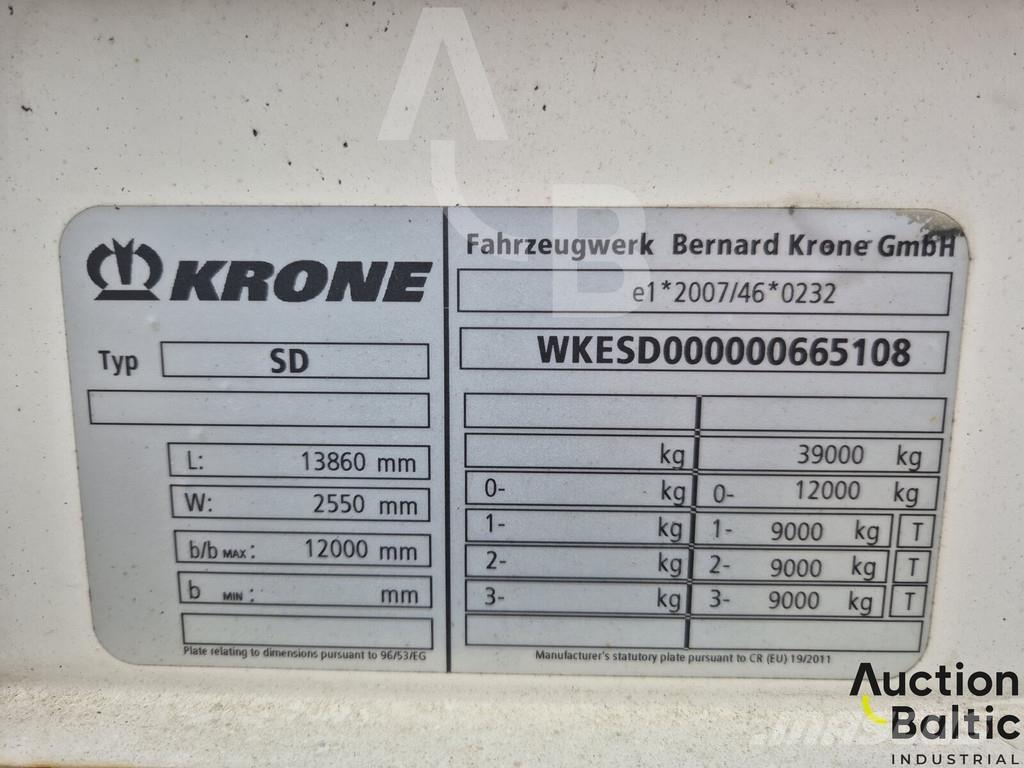 Krone SD Tents puspiekabes