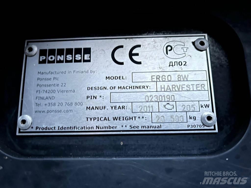 Ponsse Ergo 8W Harvesteri
