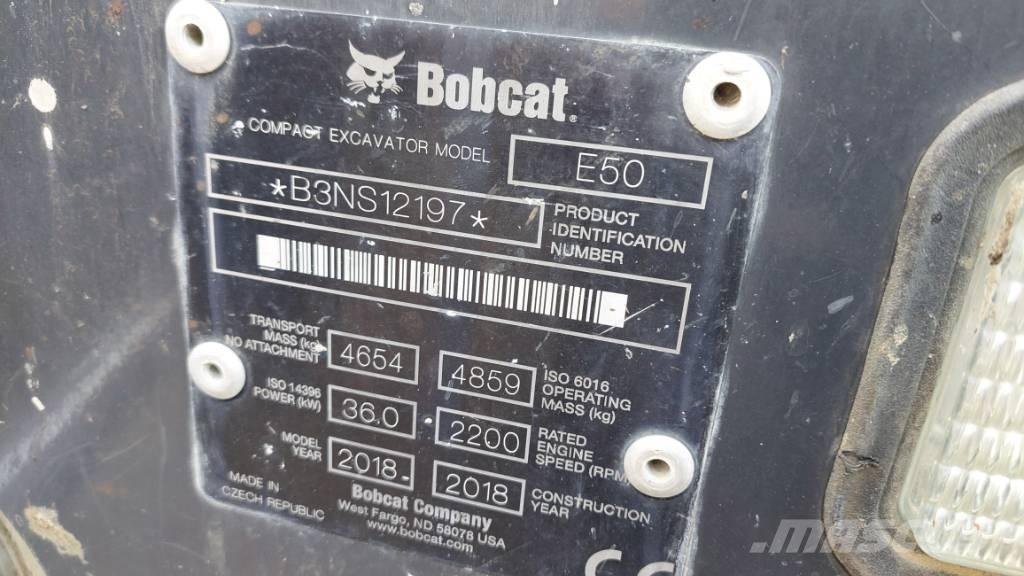 Bobcat E-50 BB-E50 Kāpurķēžu ekskavatori