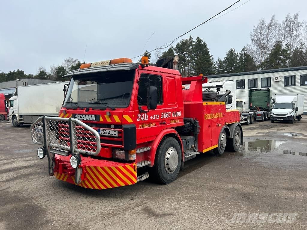 Scania P92 Evakuators ar manipulatoru