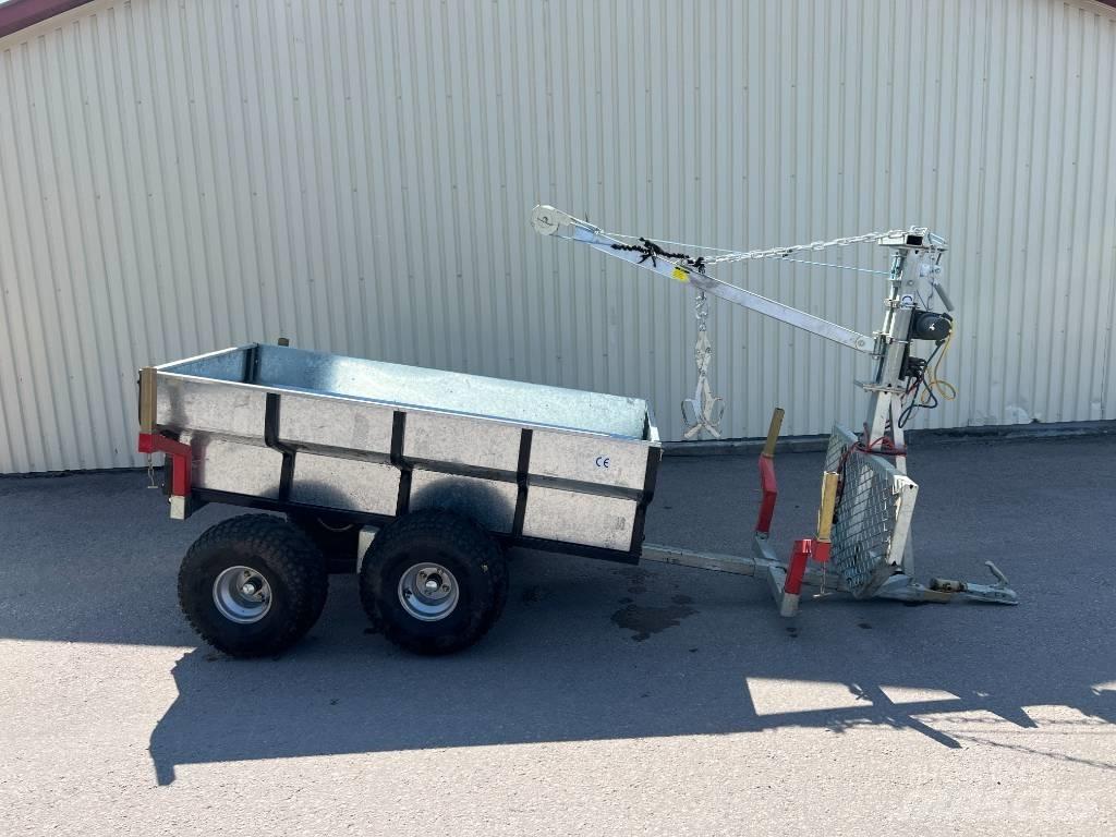 ATV Vagn Med kran Visurgājēji un sniega motociklu papildaprīkojums