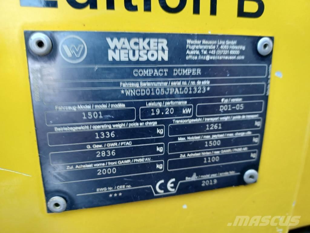 Wacker Neuson 1501 Mini pašizgāzēji