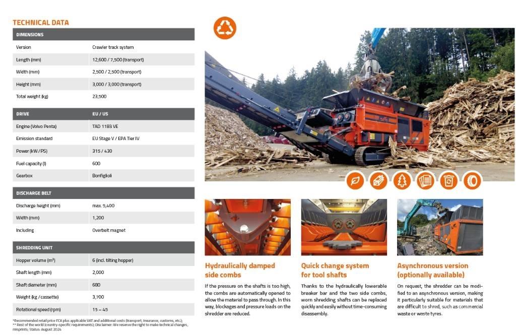 Arjes Eurec S-850 Atkritumu smalcinātāji