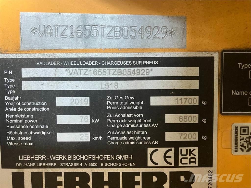 Liebherr L518 Iekrāvēji uz riteņiem