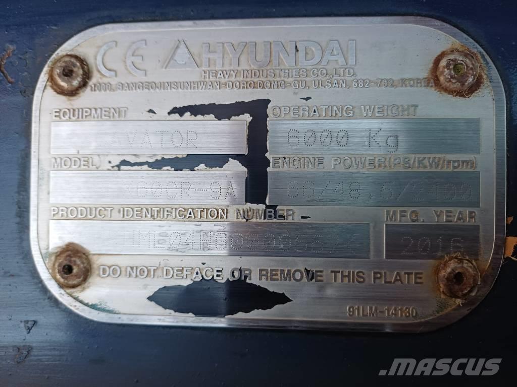 Hyundai 60cr-9a Mini ekskavatori < 7 t