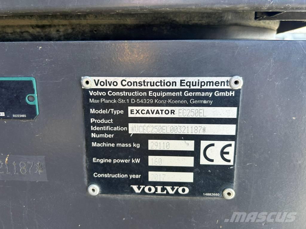 Volvo EC 250 EL Kāpurķēžu ekskavatori