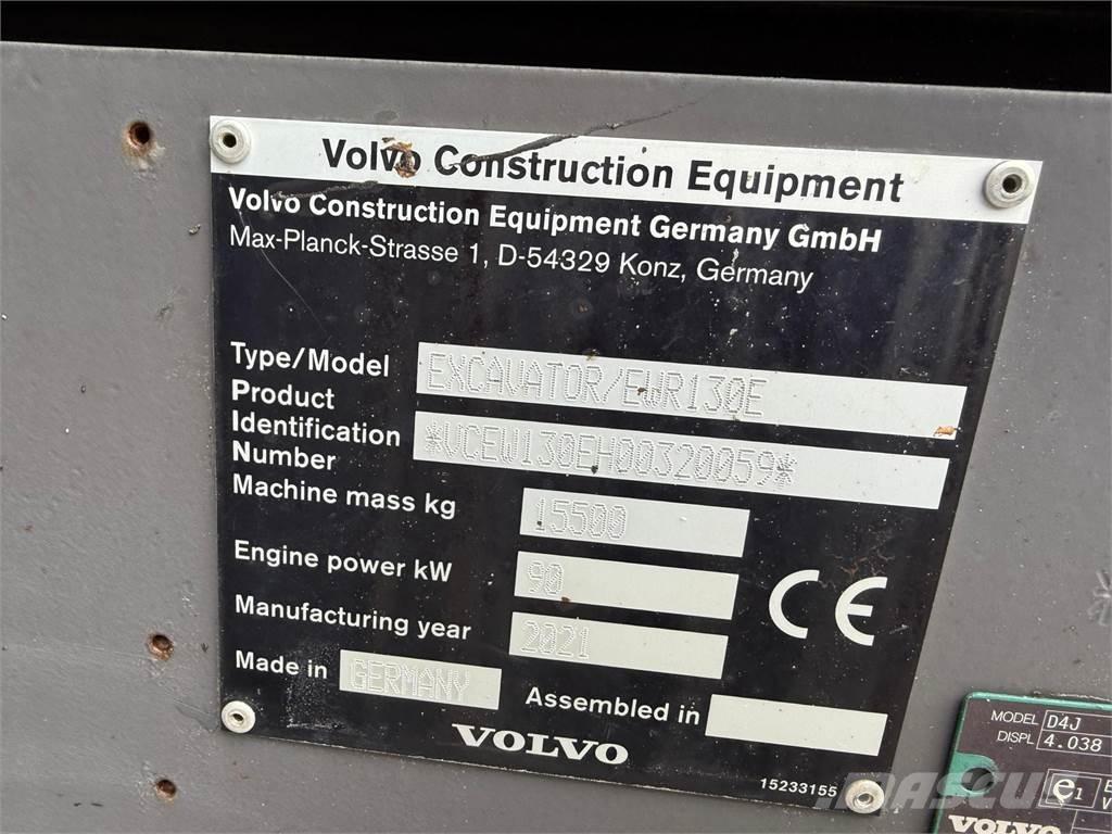 Volvo EWR130E Ekskavatori uz riteņiem