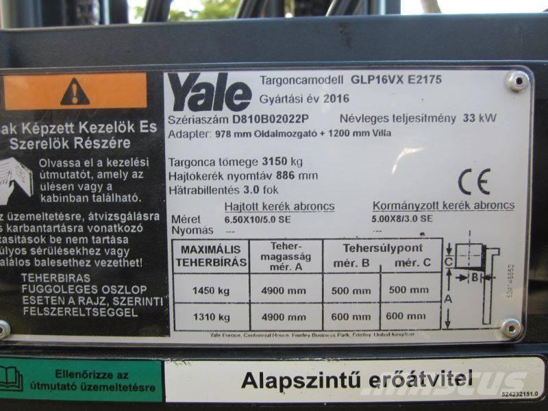 Yale GLP 16 VX LPG tehnika