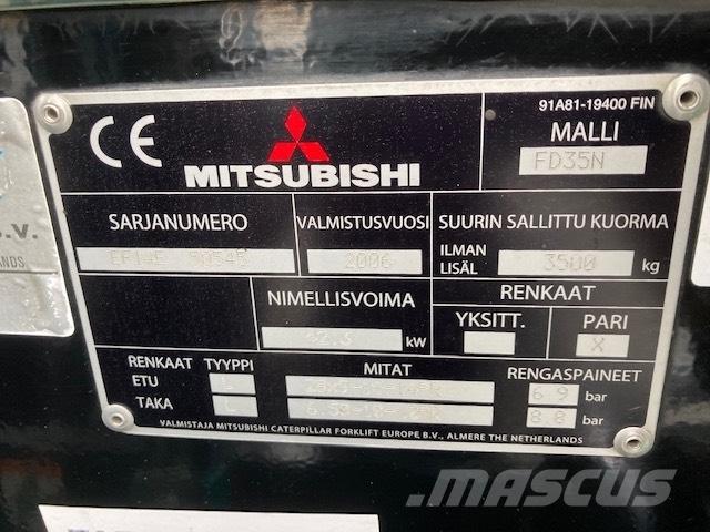 Mitsubishi FD35N Tehnika ar dīzeļa dzinēju