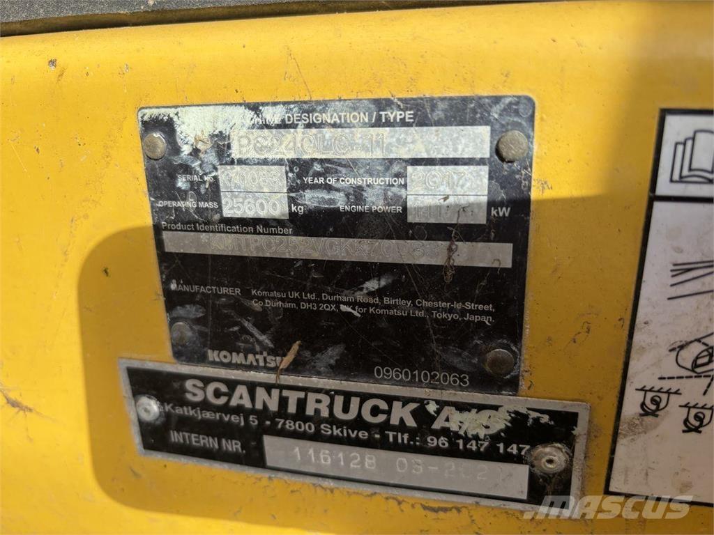 Komatsu PC240LC-11 Kāpurķēžu ekskavatori