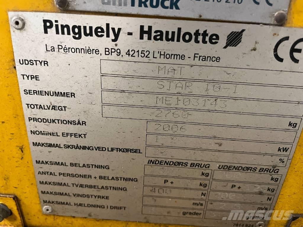 Haulotte Star 10 Vertikālie pacēlāji