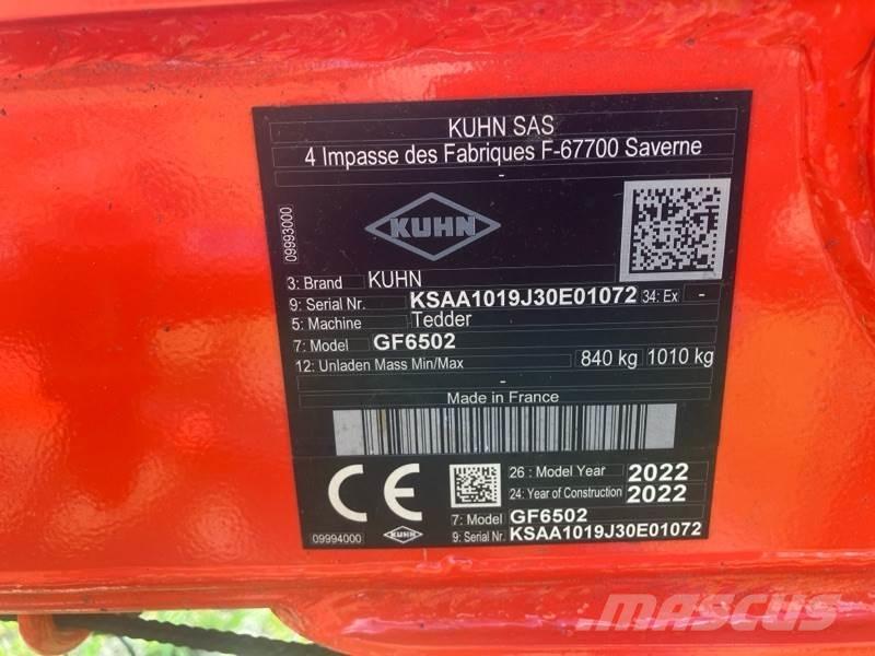 Kuhn GF6502 Grābekļi un siena ārdītāji