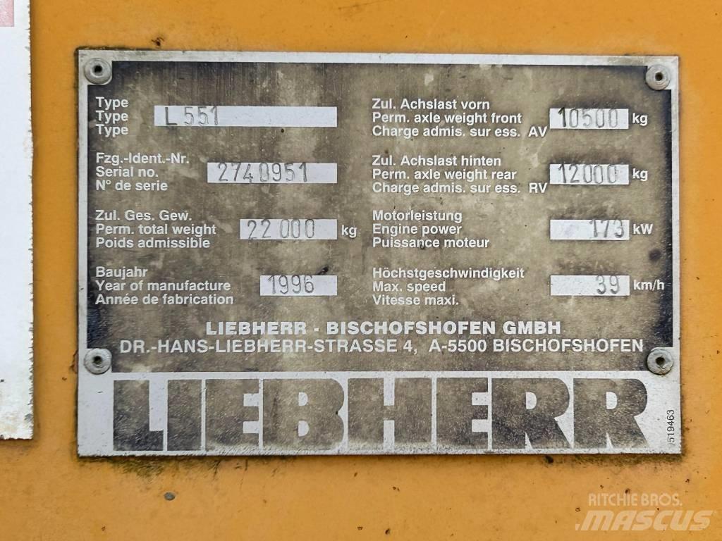 Liebherr L 551 Iekrāvēji uz riteņiem
