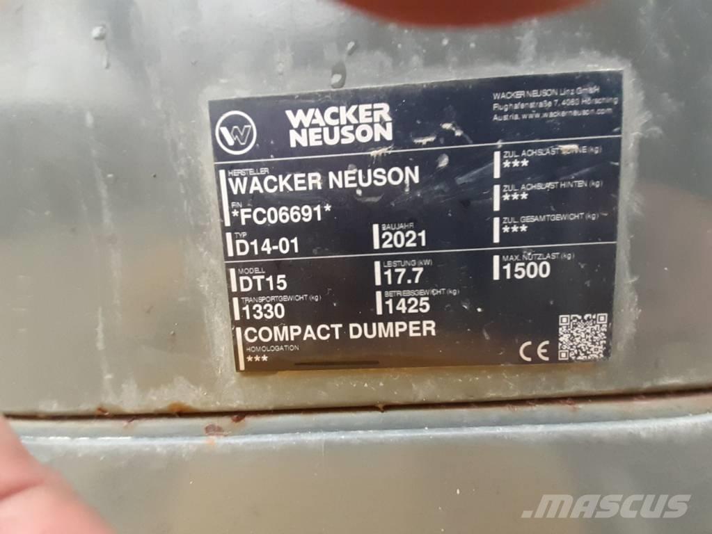 Wacker Neuson DT15 Kāpurķēžu pašizkrāvējs