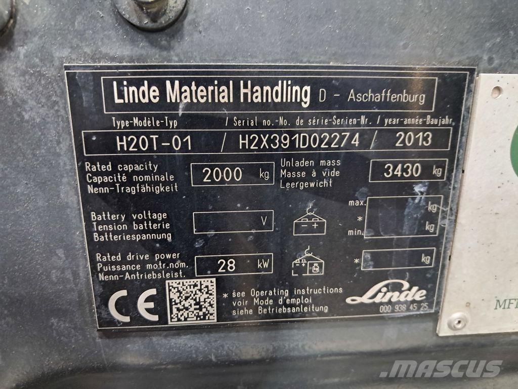 Linde H20T-02 LPG tehnika
