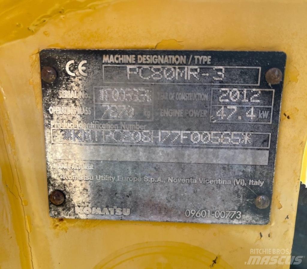 Komatsu PC 80 MR-3 Vidēja lieluma ekskavatori 7 t - 12 t