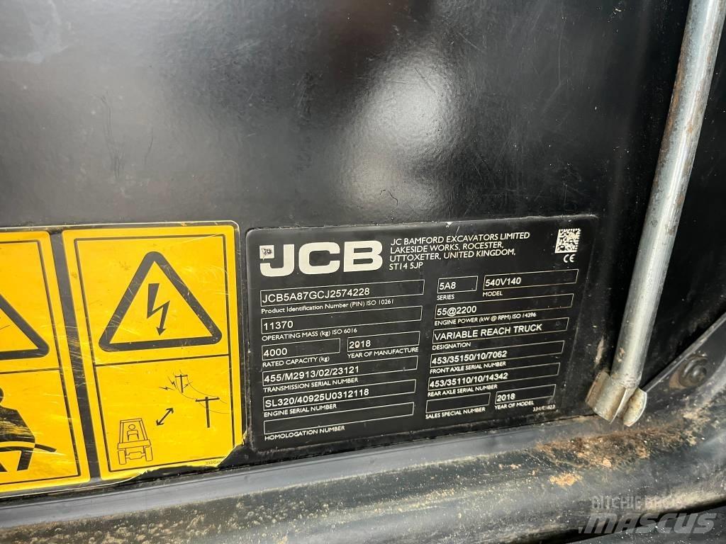 JCB 540-140 Teleskopiskie manipulatori