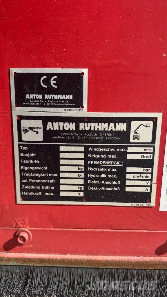 Ruthmann TR220 Teleskopiskie pacēlāji