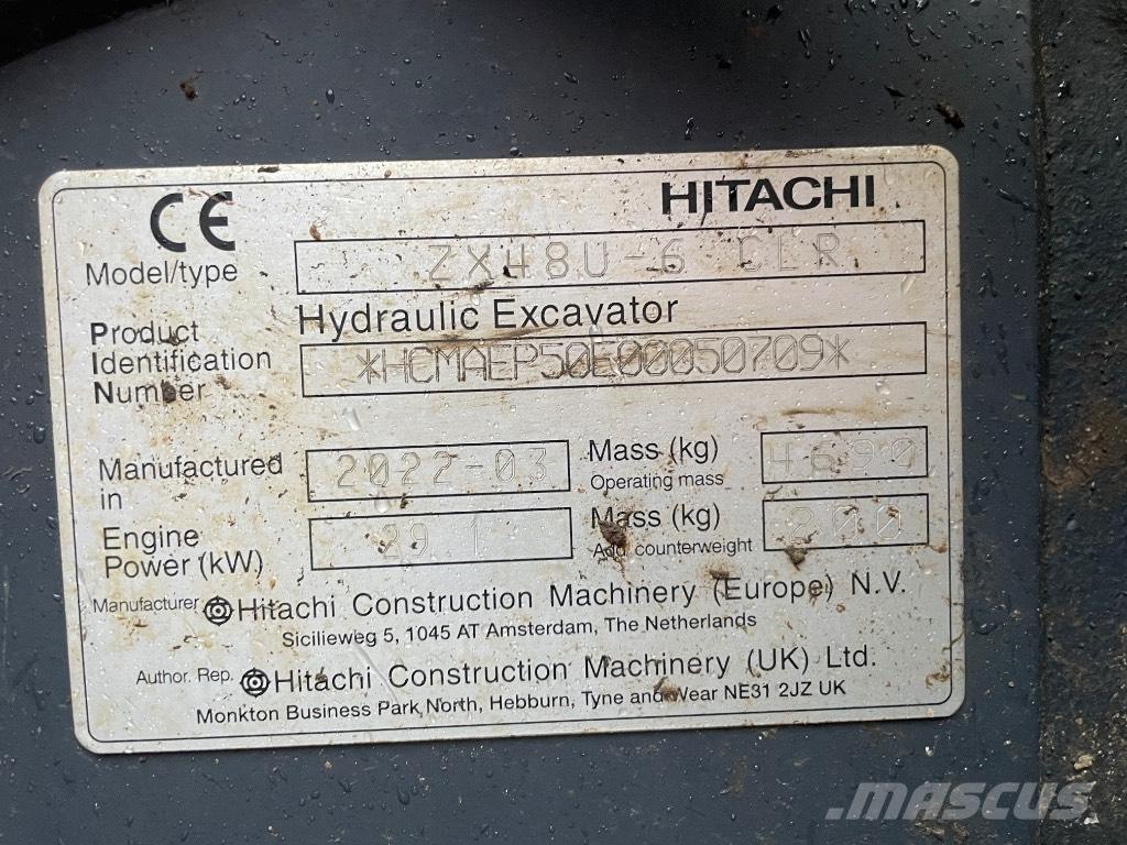 Hitachi ZX 48 U-6 Mini ekskavatori < 7 t