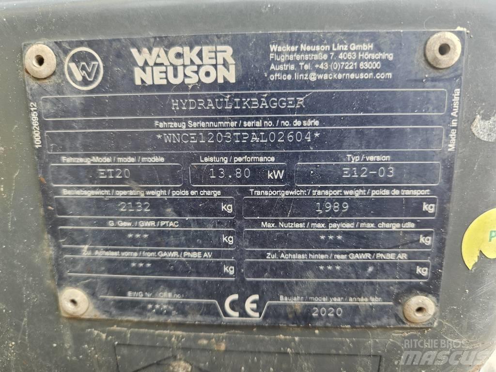 Wacker Neuson ET 20 Mini ekskavatori < 7 t