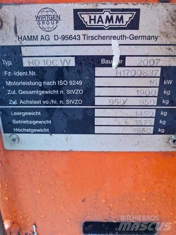 Hamm HD 10 C W Divvalču grunts veltņi
