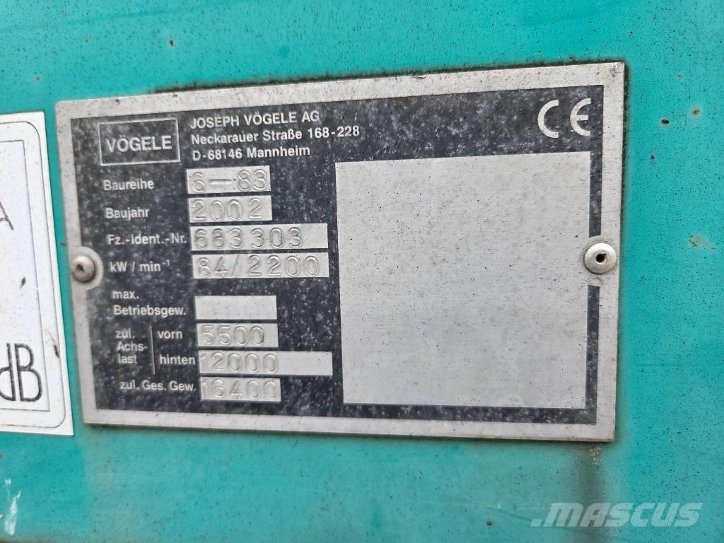 Vögele Super 1603 Asfalta klājēji