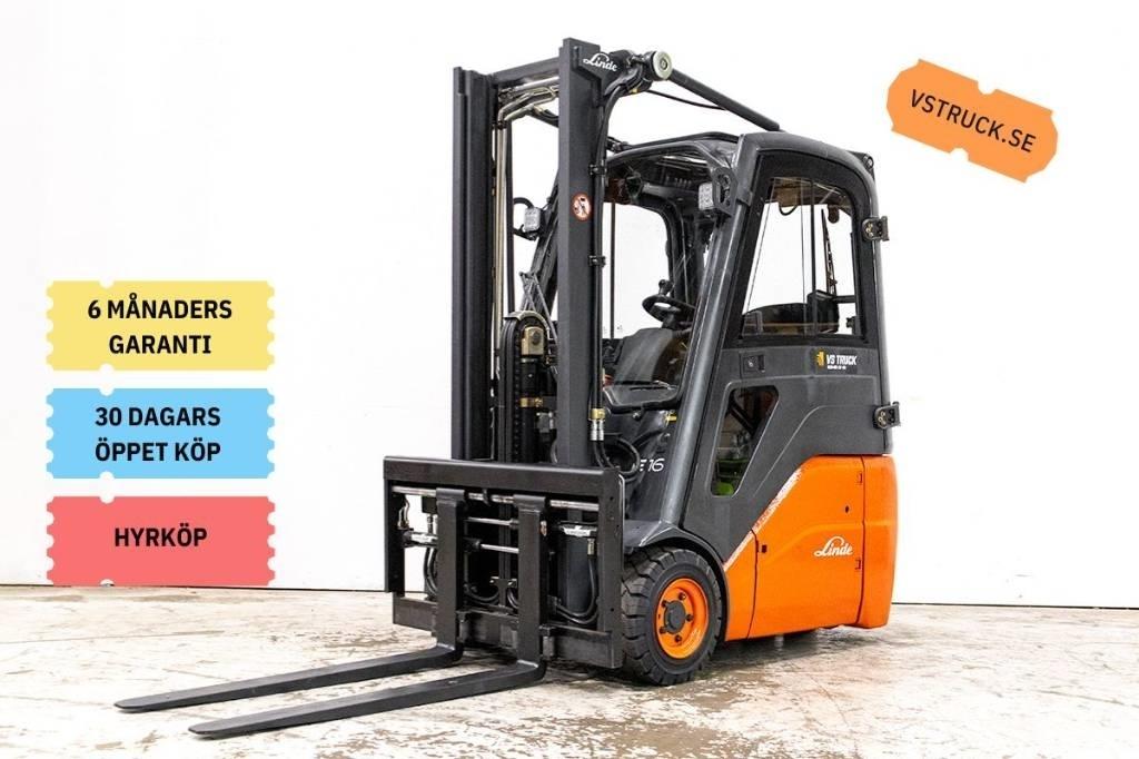 Linde E 16 Elektriskie iekrāvēji