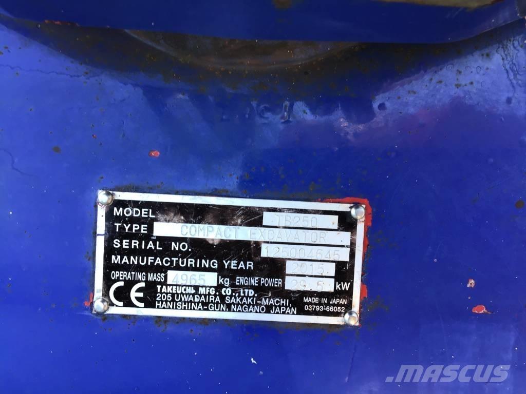 Takeuchi TB 250 Mini ekskavatori < 7 t