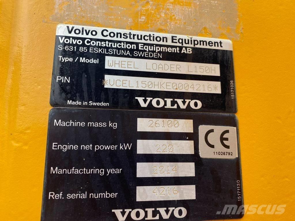 Volvo L 150 H Iekrāvēji uz riteņiem