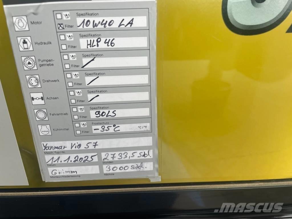 Yanmar Vio 57 - 6A Mini ekskavatori < 7 t