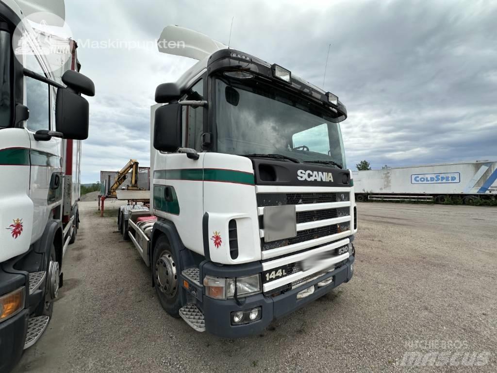 Scania R 124 LB Smagās mašīnas ar konteineriem