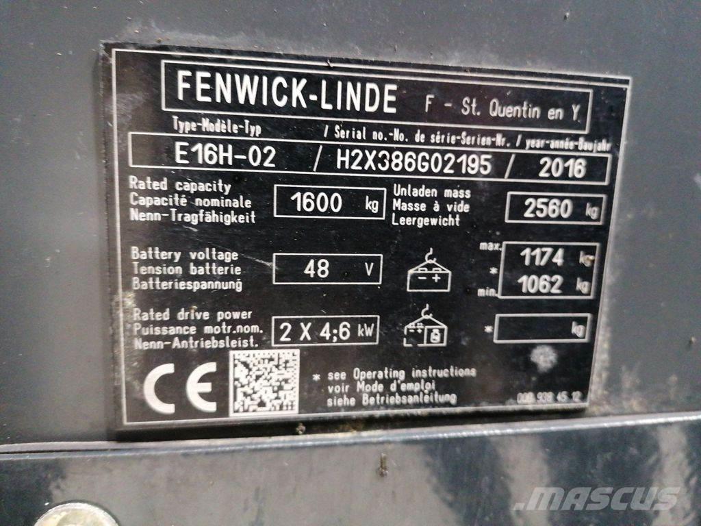 Linde E16H-02 Elektriskie iekrāvēji