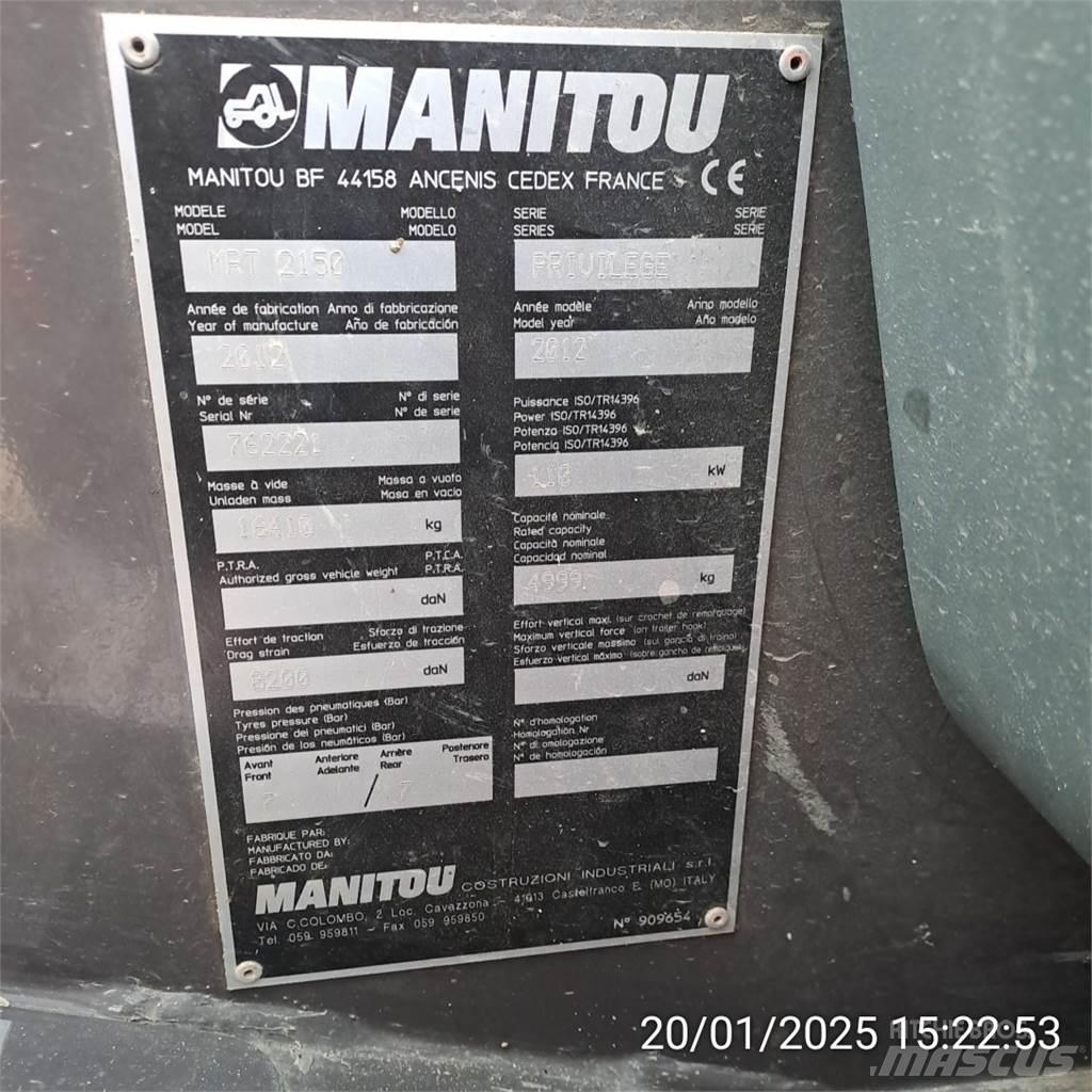 Manitou 2150MRT Teleskopiskie manipulatori