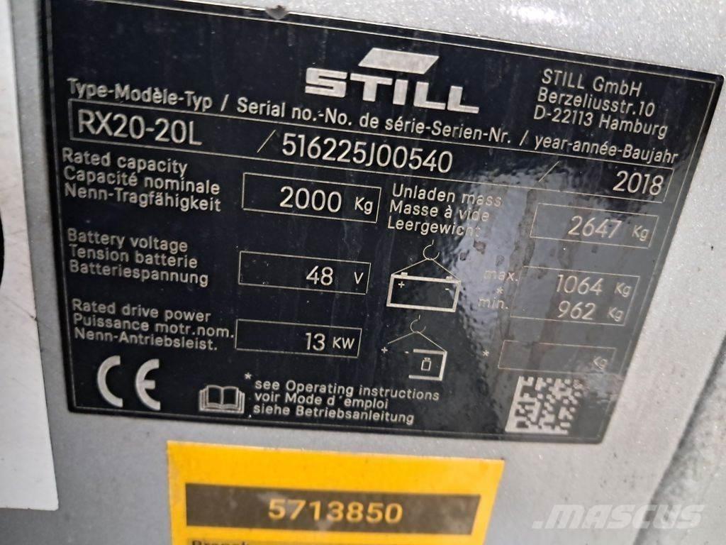 Still RX20-20L Elektriskie iekrāvēji
