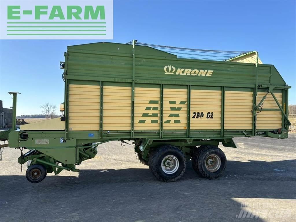 Krone AX 280 GL Graudu pārkraušanas piekabes