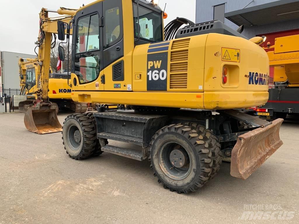 Komatsu PW 160 Ekskavatori uz riteņiem