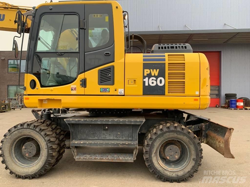 Komatsu PW 160 Ekskavatori uz riteņiem
