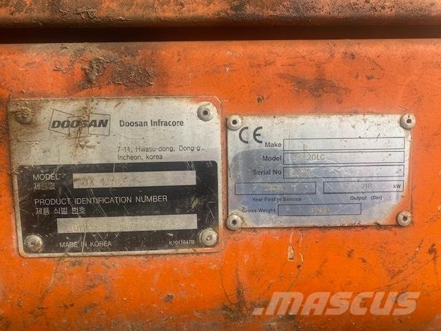 Doosan DX 420 LC Kāpurķēžu ekskavatori
