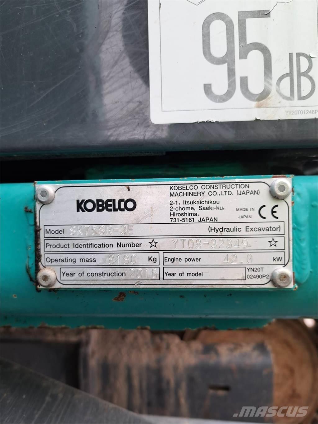 Kobelco SK75SR-3E Mini ekskavatori < 7 t