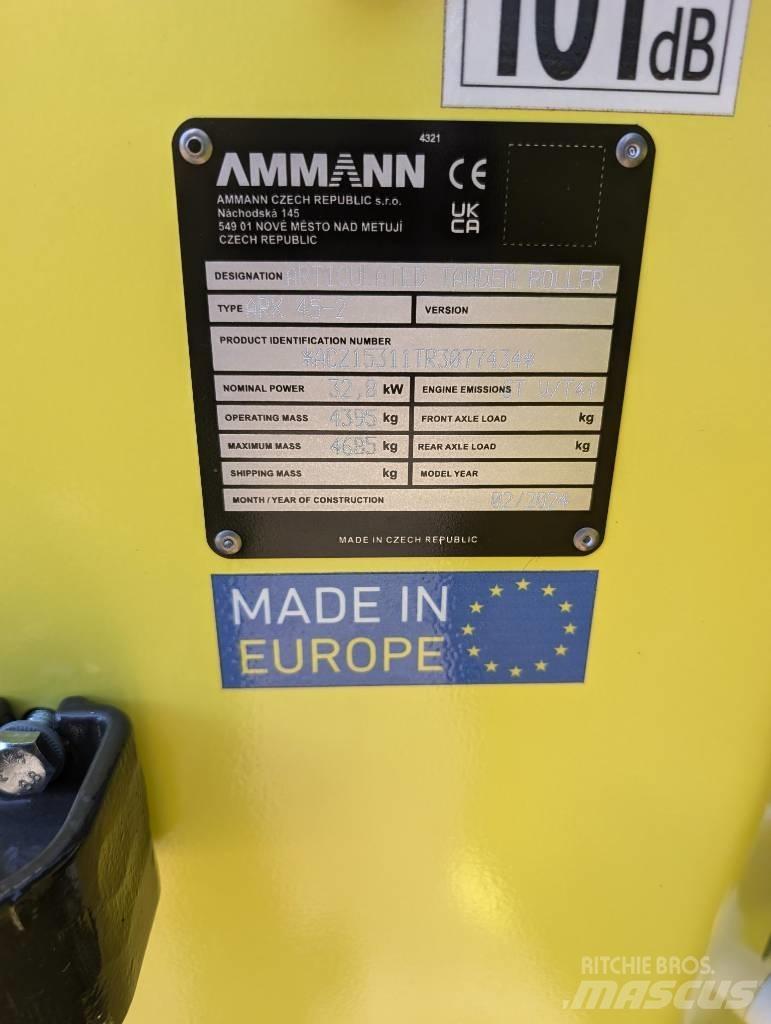 Ammann ARX45-2 Divvalču grunts veltņi