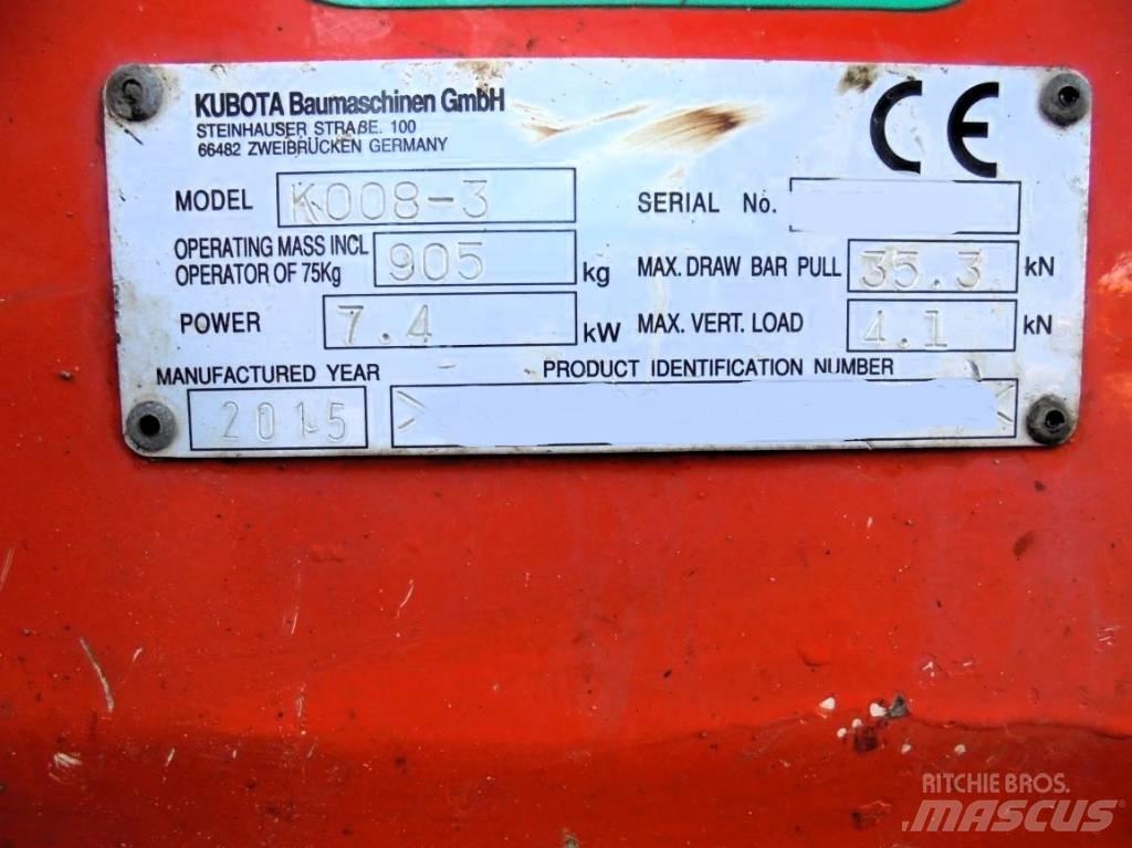 Kubota K 008-3 Mini ekskavatori < 7 t