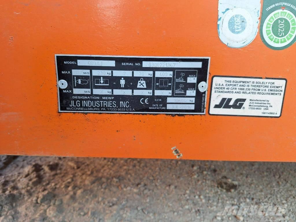 JLG 600AJ Strēles pacēlāji